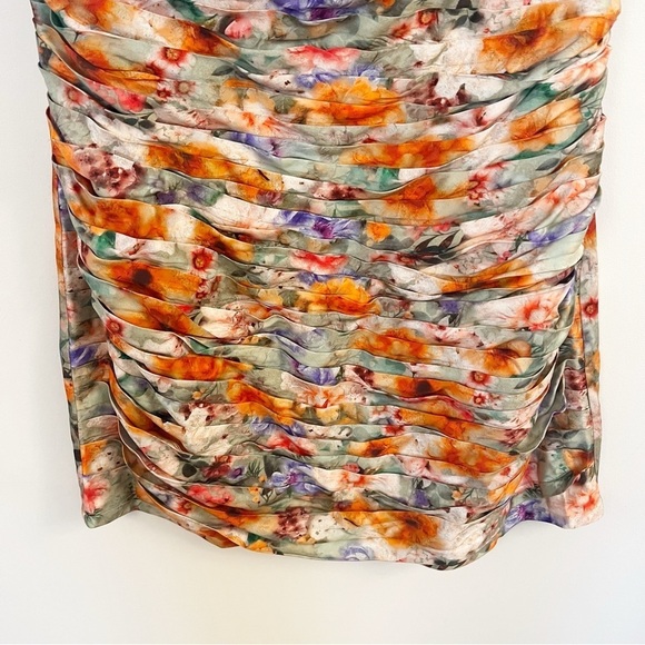 Anthropologie Geisha Designs Strapless Dress Multicolor Floral Print 398$ NEW - Picture 7 of 10